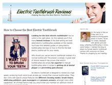 Tablet Screenshot of electrictoothbrushreviews.org